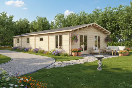 TBS185 Grizedale Lodge Log Cabin | 14.5m x 6.4m