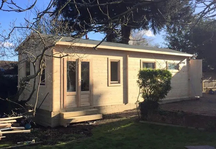Garden Office Log Cabin - Timber Building Specialists