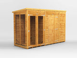 UK Summerhouse w/ Side Storage - Pent