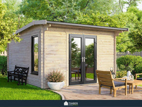 TBS UK Log Cabin | 3.6 x 3.6m - Log Cabin - Timber Building Specialists