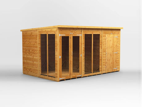 UK Summerhouse w/ Side Storage - Pent - Timber Building Specialists
