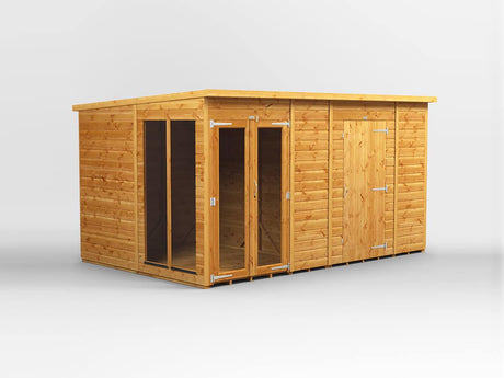 UK Summerhouse w/ Side Storage - Pent - Timber Building Specialists