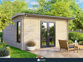 TBS UK Log Cabin | 4.2 x 4.2m - Log Cabin - Timber Building Specialists