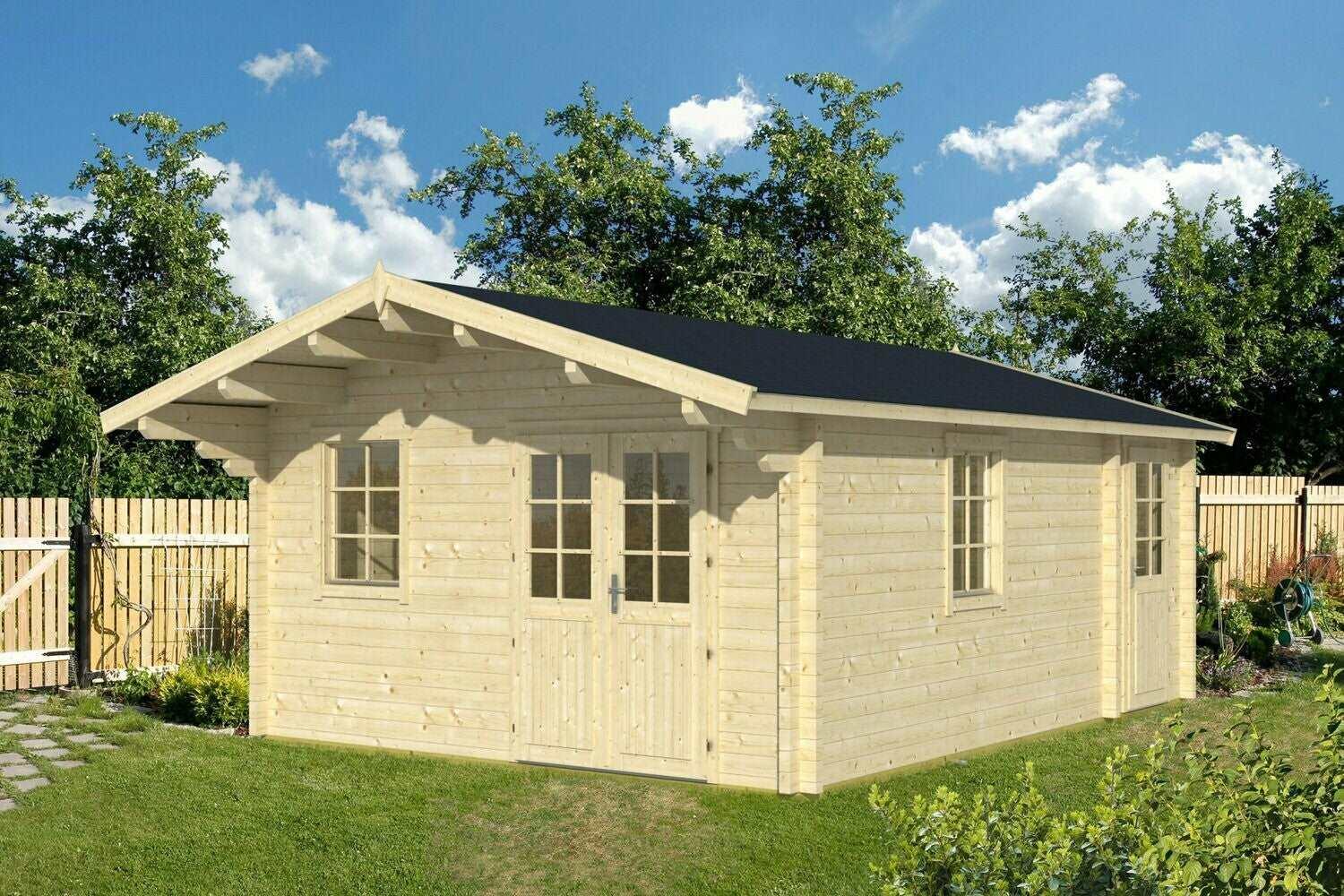 GOTLAND B 4.4x6.0m Log Cabin