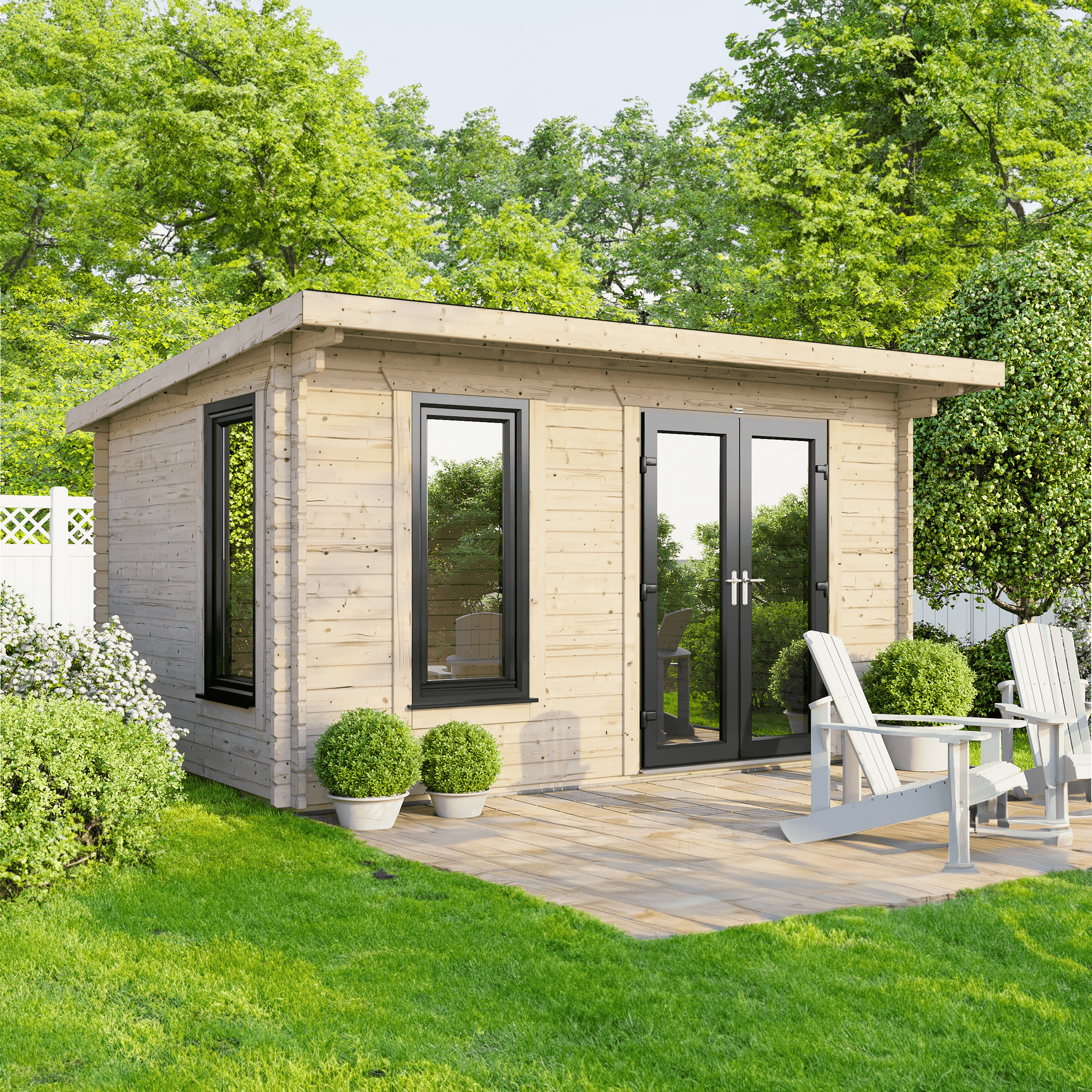 TBS UK Log Cabin | 4.2 x 2.4m - Timber Building Specialists