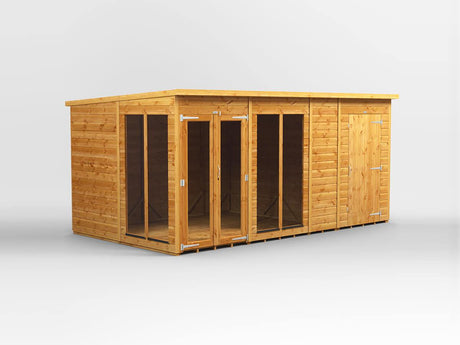 UK Summerhouse w/ Side Storage - Pent - Timber Building Specialists