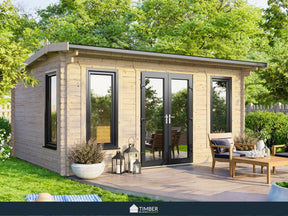 TBS UK Log Cabin | 4.8 x 3.0m - Log Cabin - Timber Building Specialists