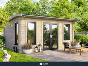 TBS UK Log Cabin | 4.8 x 3.6m - Log Cabin - Timber Building Specialists