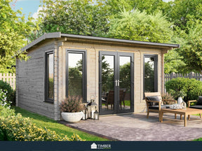 TBS UK Log Cabin | 4.8 x 4.8m - Log Cabin - Timber Building Specialists