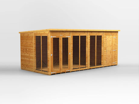 UK Summerhouse w/ Side Storage - Pent - Timber Building Specialists