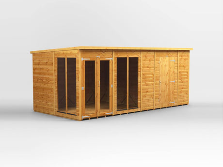 UK Summerhouse w/ Side Storage - Pent - Timber Building Specialists