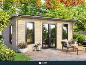 TBS UK Log Cabin | 5.5 x 3.6m - Log Cabin - Timber Building Specialists