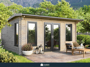 TBS UK Log Cabin | 5.5 x 5.5m - Log Cabin - Timber Building Specialists