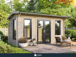 TBS UK Log Cabin | 5.5 x 2.4m - Log Cabin - Timber Building Specialists