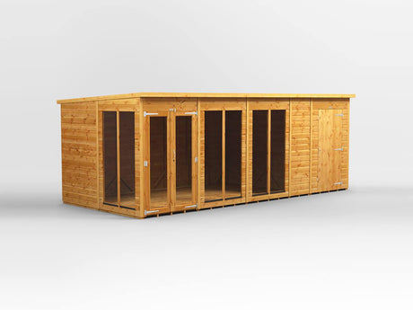 UK Summerhouse w/ Side Storage - Pent - Timber Building Specialists