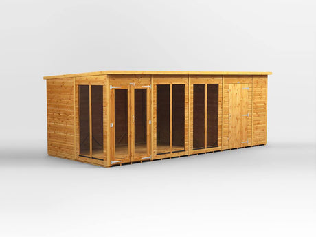 UK Summerhouse w/ Side Storage - Pent - Timber Building Specialists