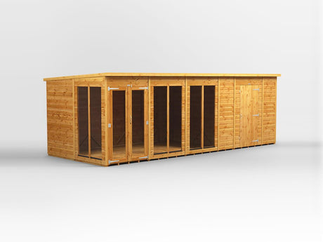 UK Summerhouse w/ Side Storage - Pent - Timber Building Specialists