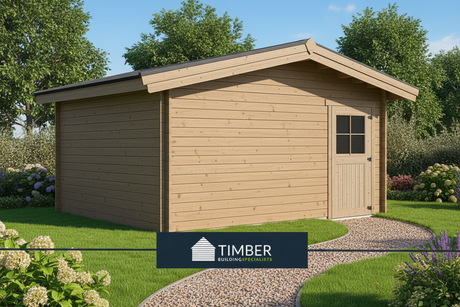 golf sim room log cabin
