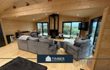 TBS187 Anglesey Log Cabin Lodge w/ Garage - 16.0x6.8m