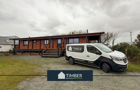 TBS187 Anglesey Log Cabin Lodge w/ Garage - 16.0x6.8m