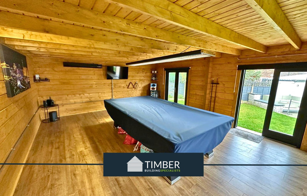 Snooker Room Log Cabin | Customisable Cabins | Timber Building Specialists
