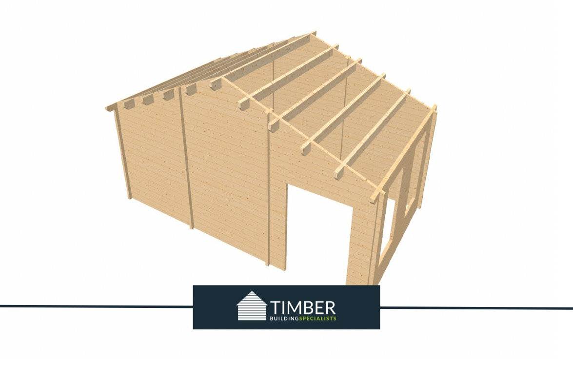 Belfry Golf Simulator Log Cabin | 7.0x4.0m - Timber Building Specialists