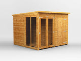 UK Summerhouse w/ Side Storage - Pent