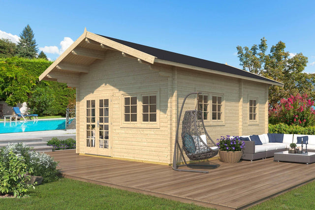 ALPINA Log Cabin | 4.5x6.0m - Timber Building Specialists