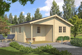 ARLANZON B Log Cabin | 6.3x7.4m - Lodge Log Cabin - Timber Building Specialists