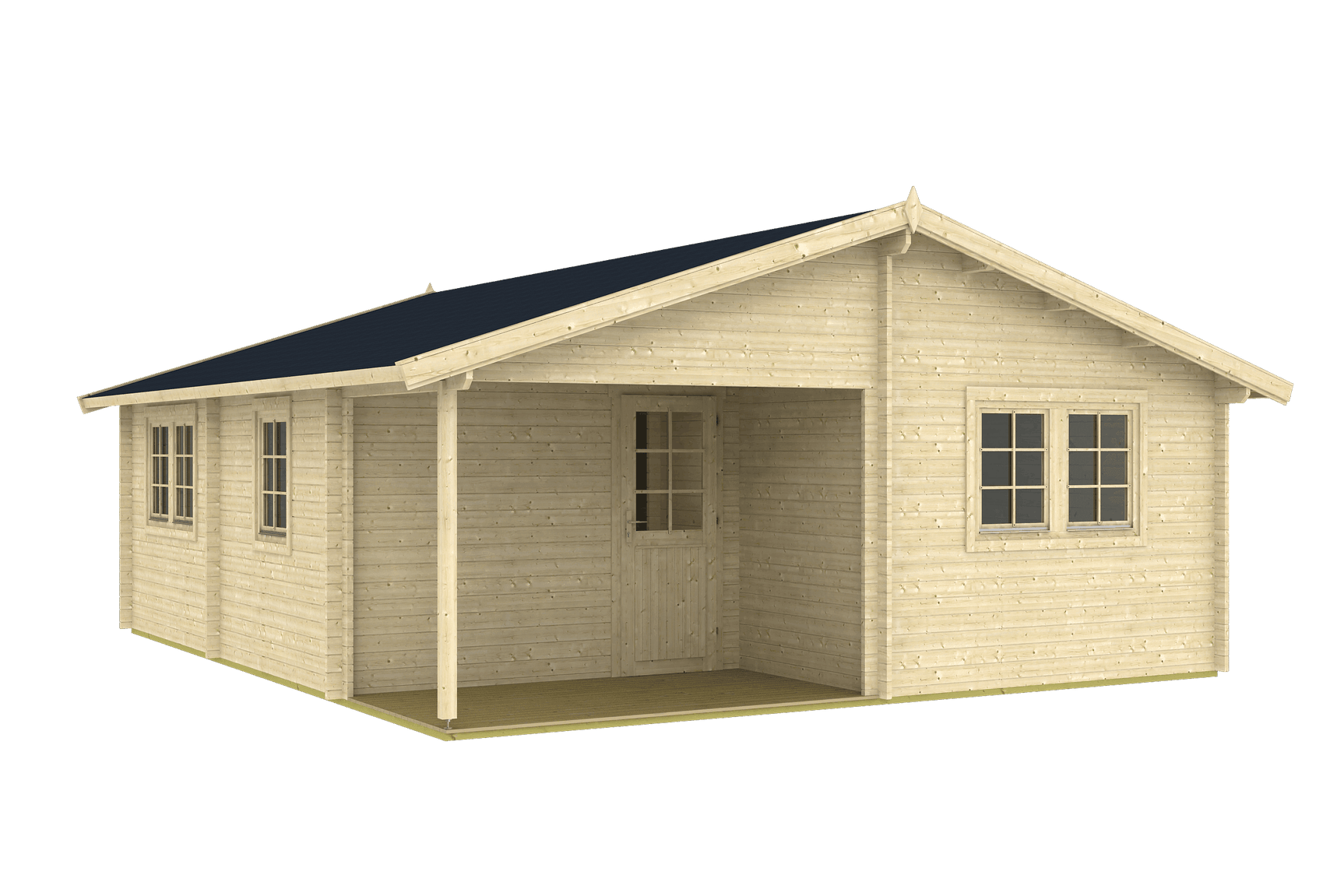 ARLANZON B Log Cabin | 6.3x7.4m - Timber Building Specialists