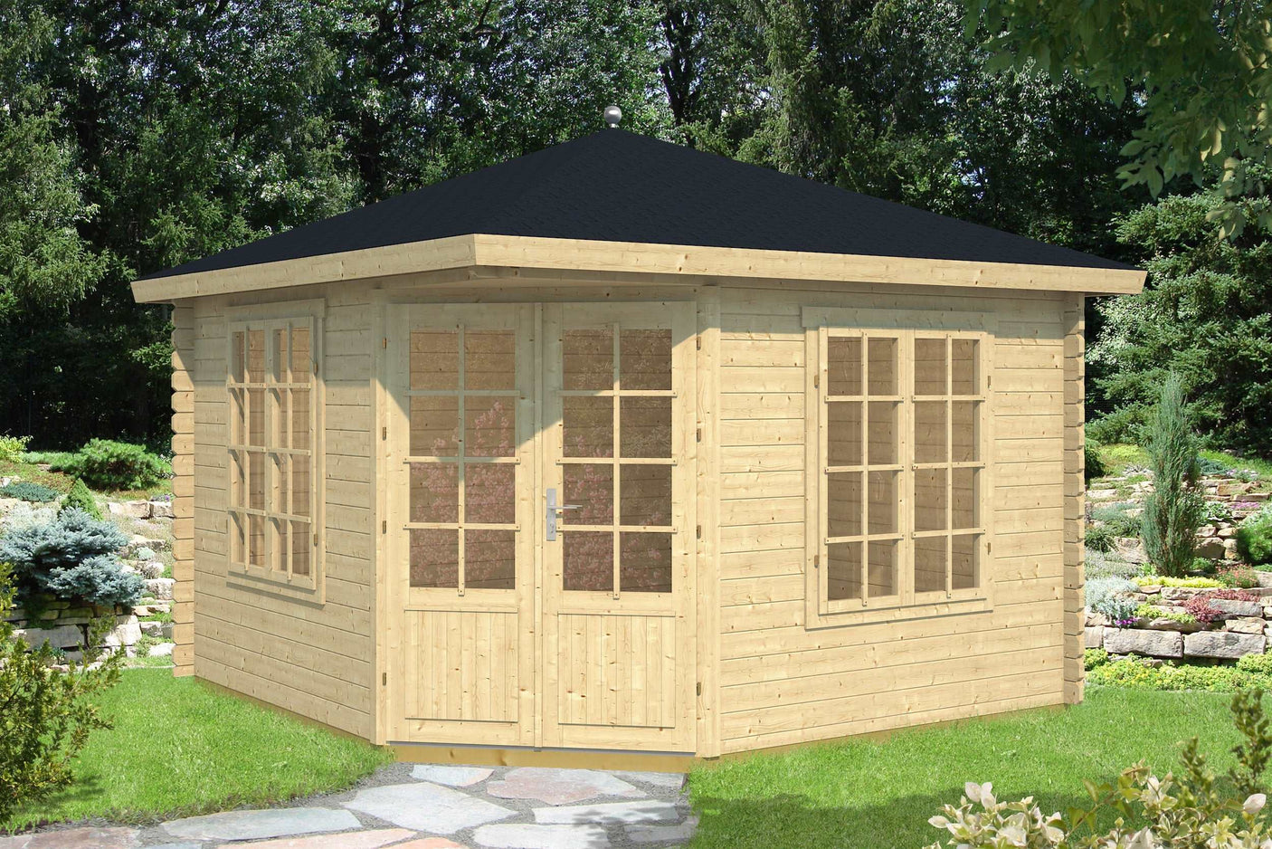 ARUBA 3.5x3.5m Log Cabin
