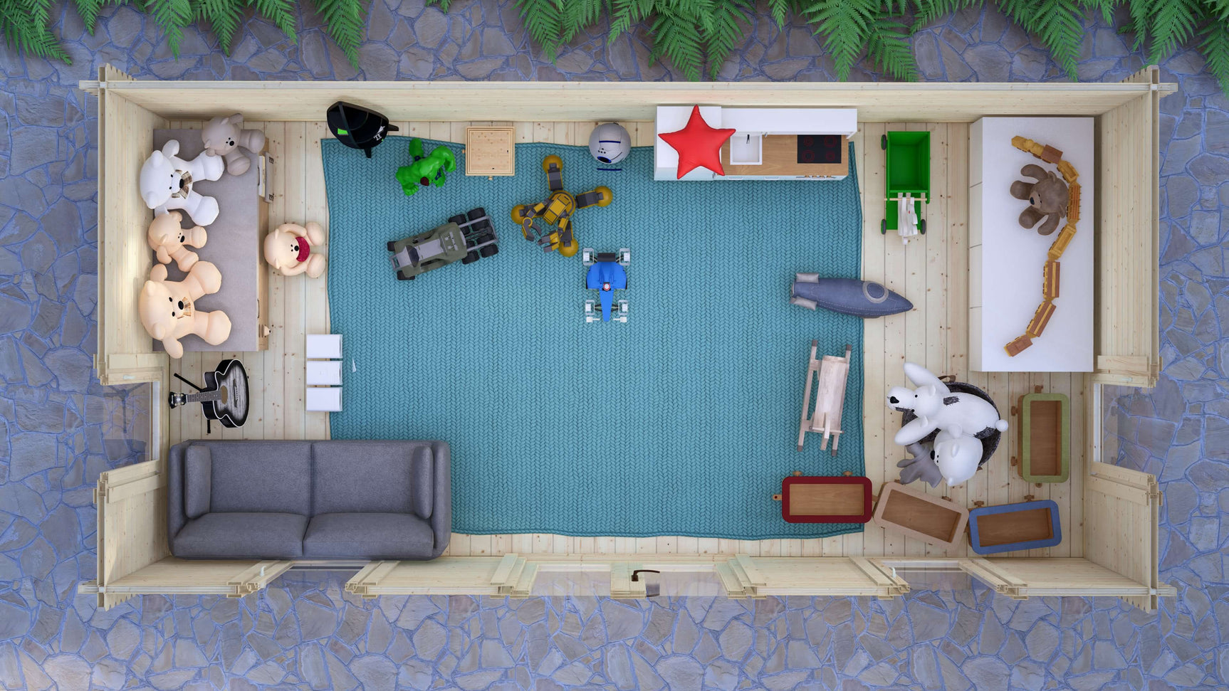 Ash Log Cabin | 6.0 x 3.0m