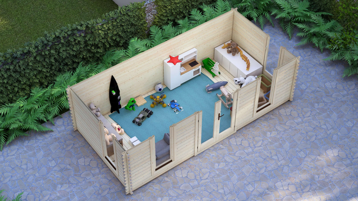 Ash Log Cabin | 6.0 x 3.0m