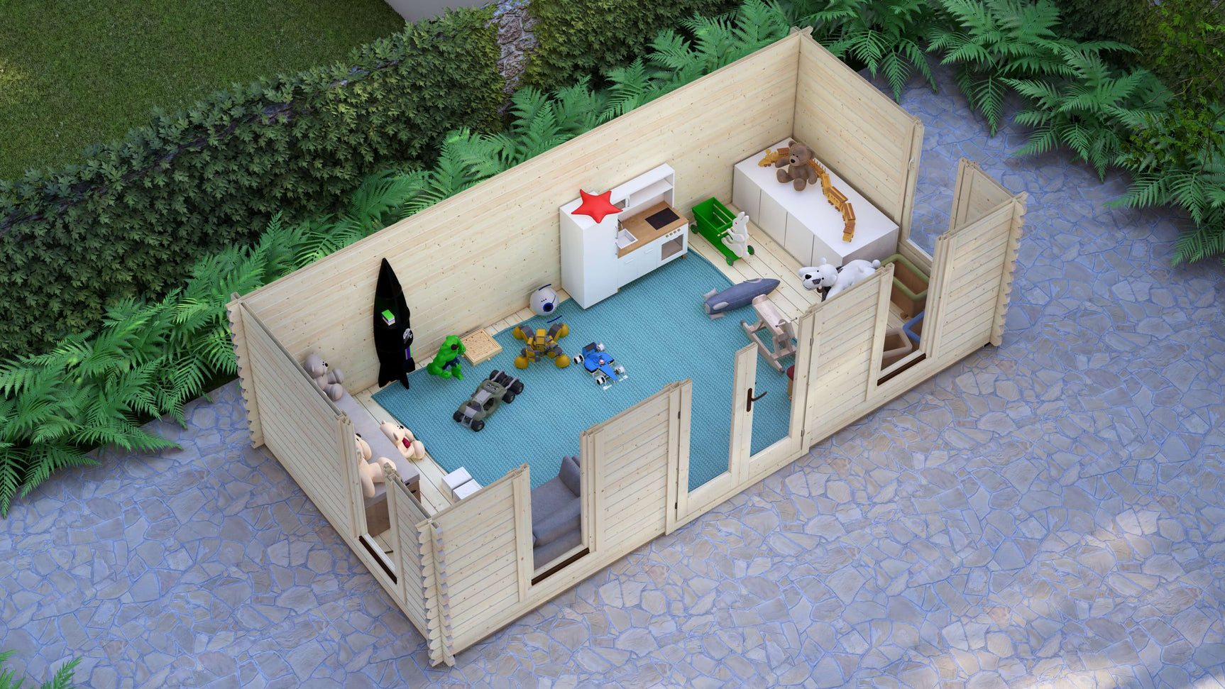 Ash Log Cabin | 6.0 x 3.0m