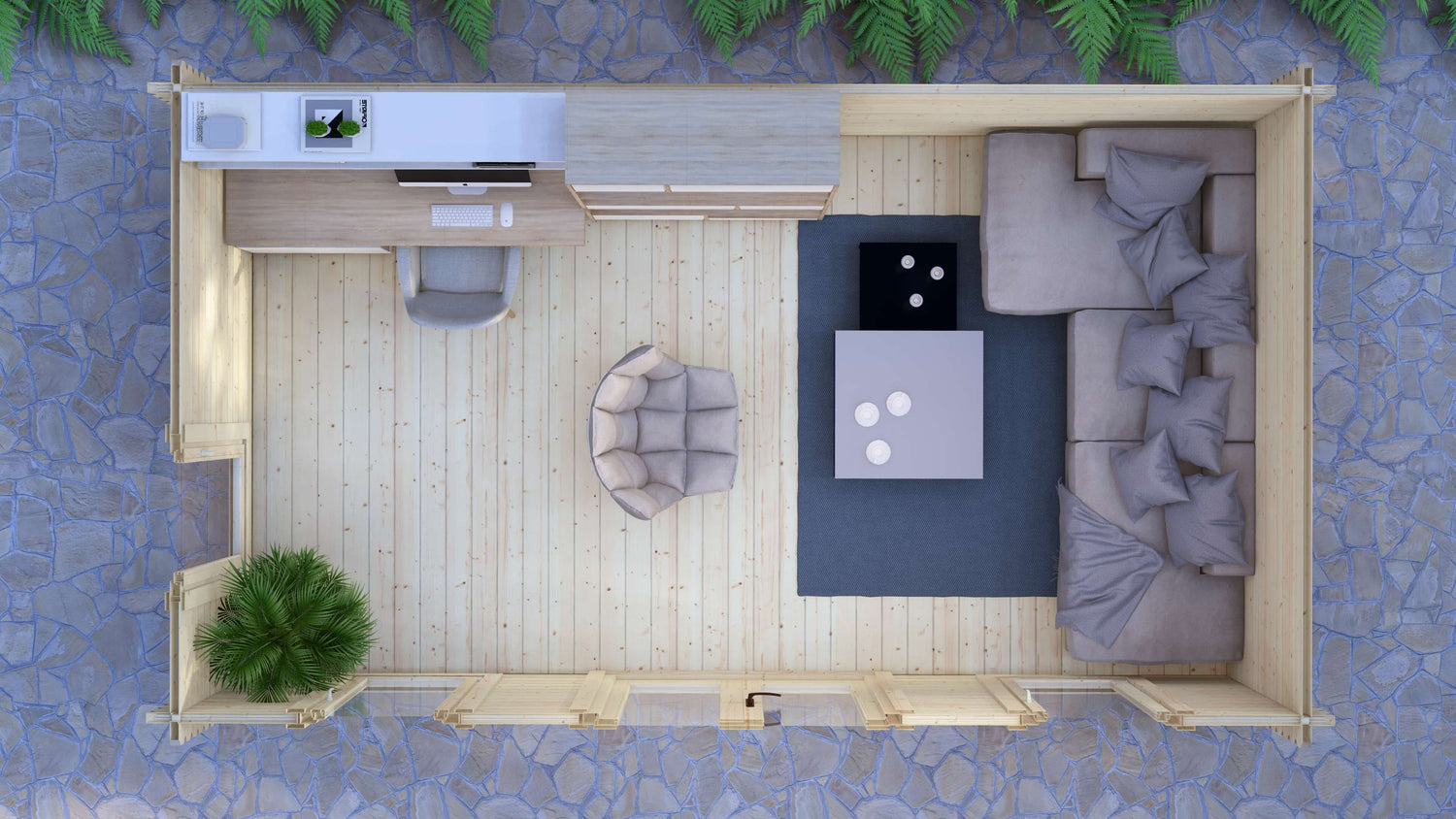 Beech Log Cabin | 5.0 x 3.0m