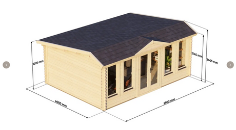 Birch Log Cabin | 5.5 x 4.0m