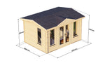 Mini Birch Log Cabin | 4.0 x 3.0m