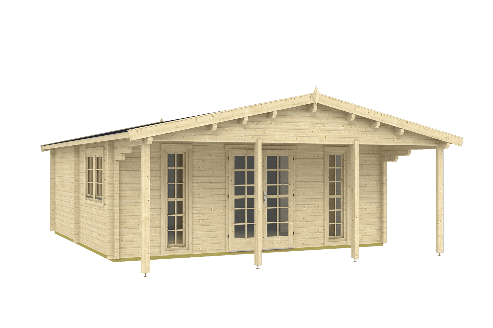 BURGOS Log Cabin | 6.0x6.0m - Timber Building Specialists