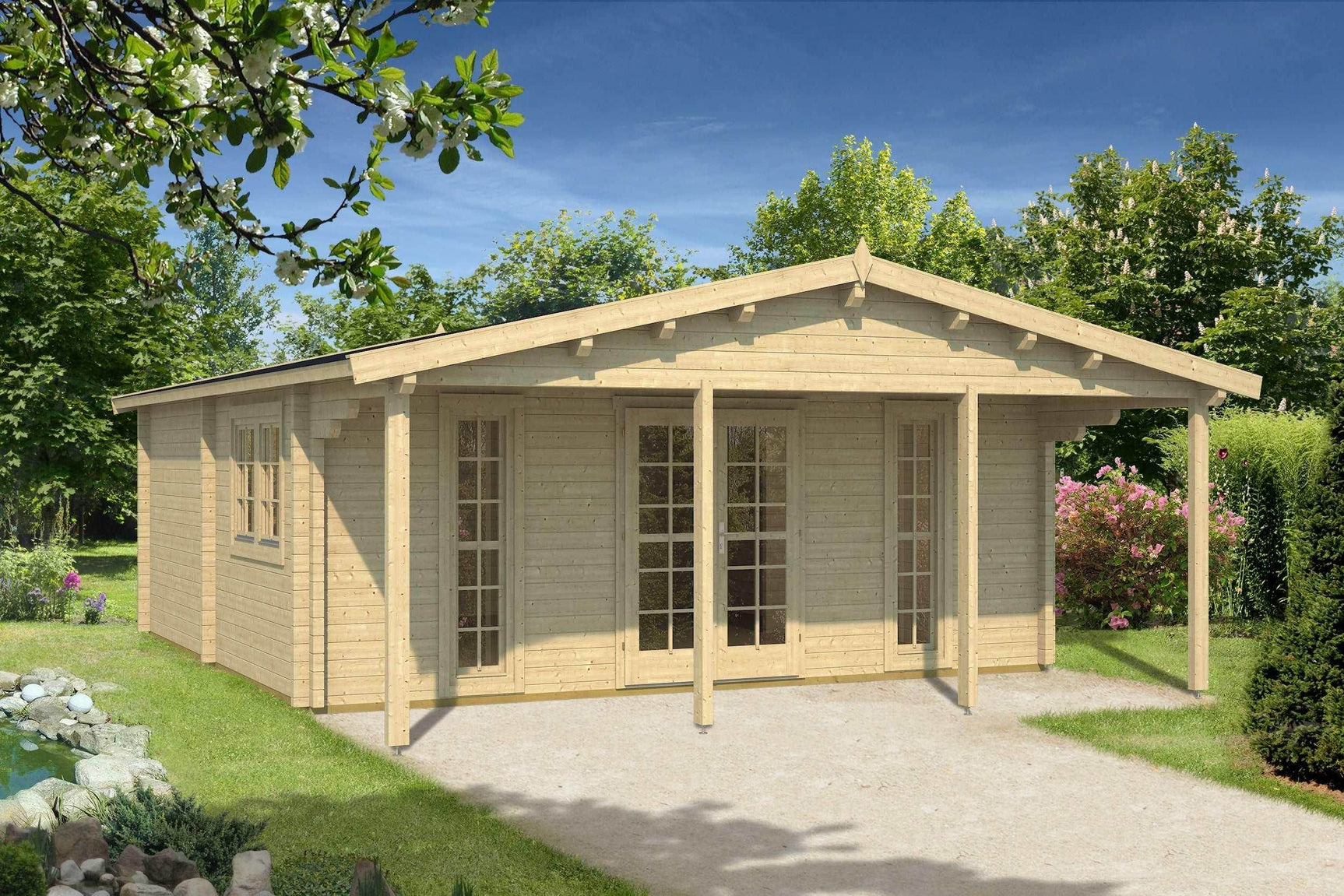 BURGOS Log Cabin | 6.0x6.0m - Timber Building Specialists