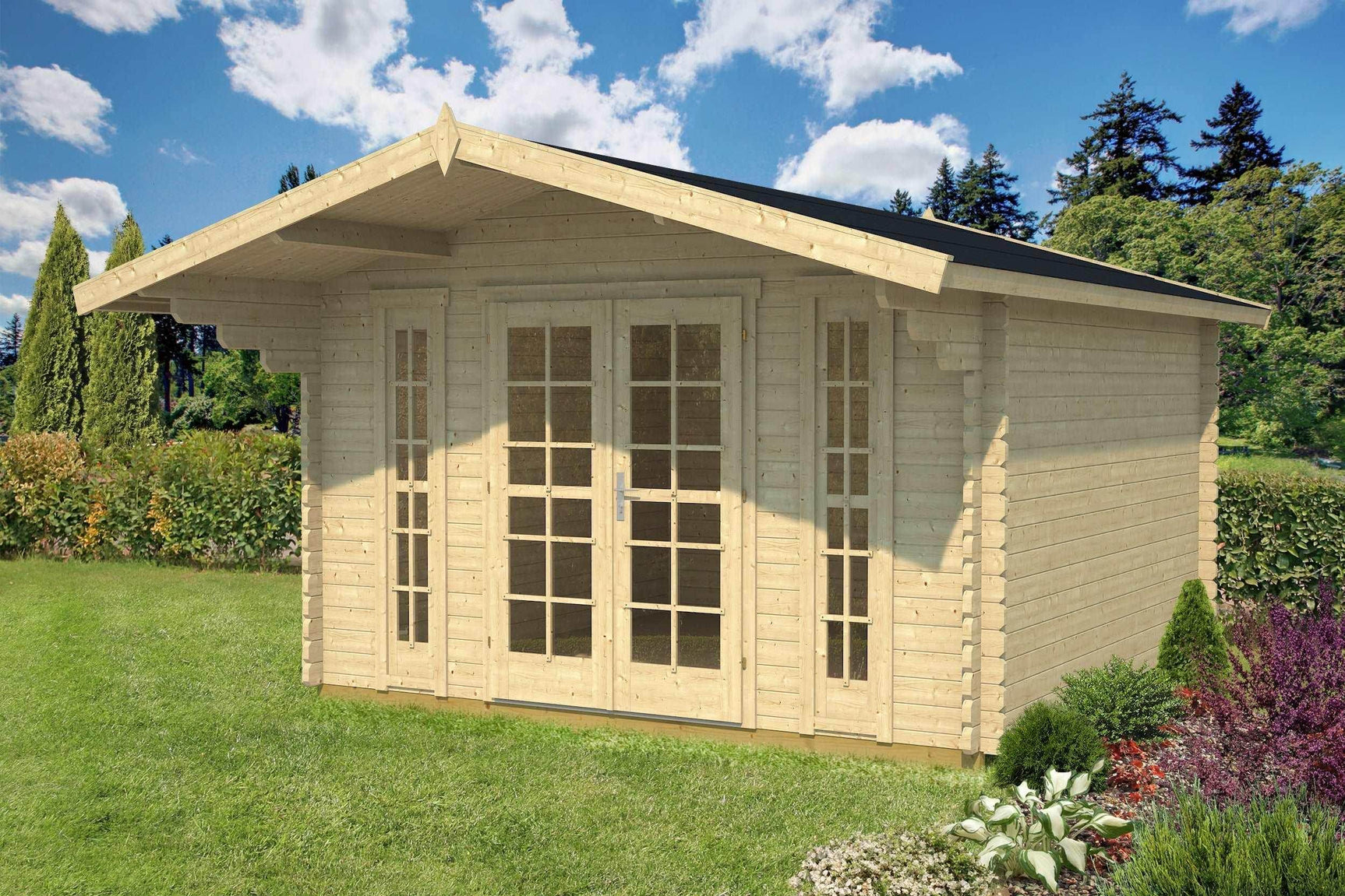 CAMILLA B Log Cabin | 3.8x3.8m - Timber Building Specialists