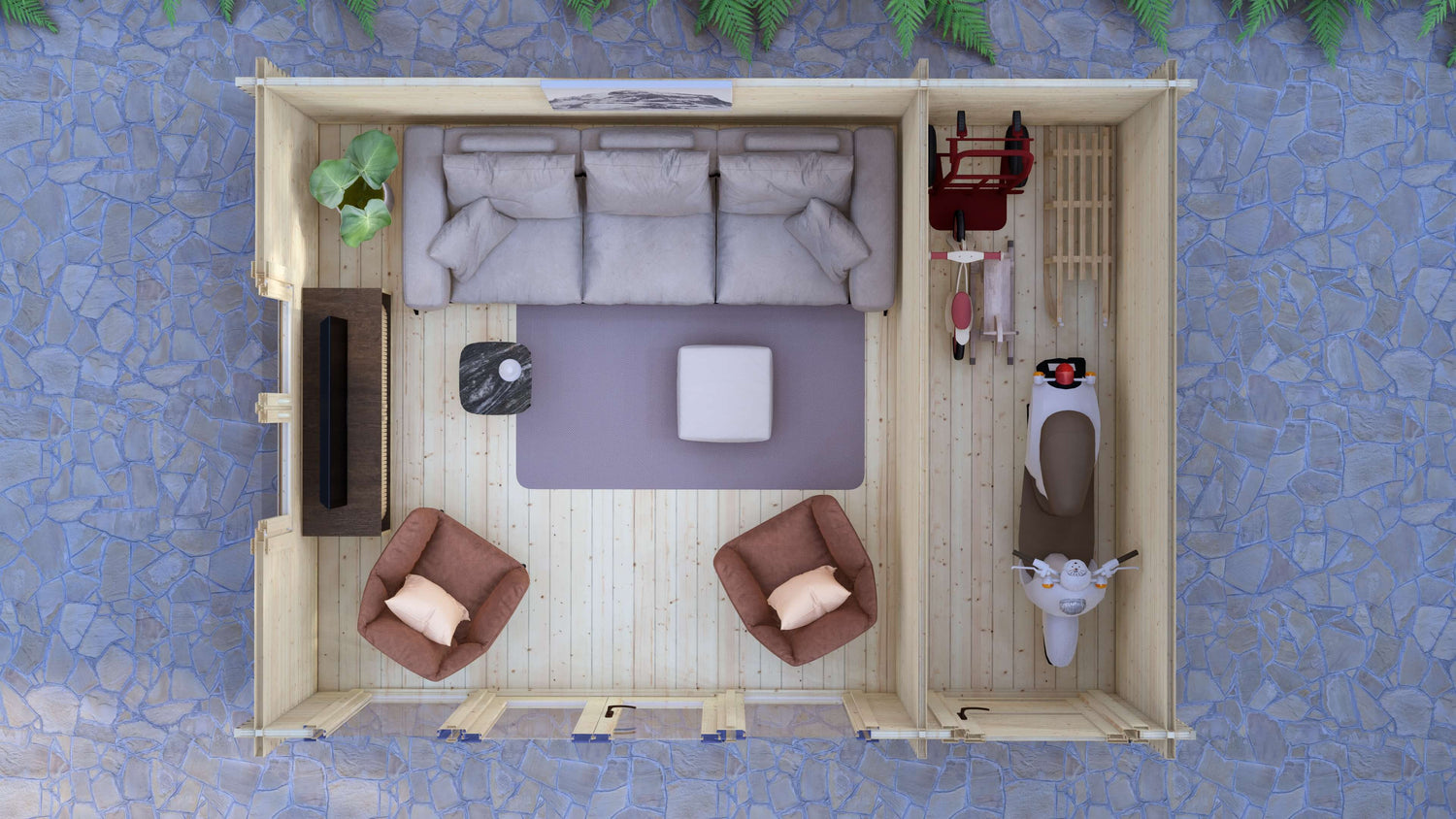 Carya Log Cabin | 4.8 x 3.5m