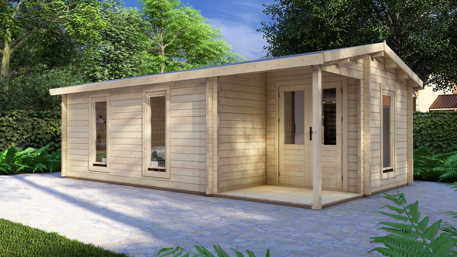 Cedar Log Cabin | 7.0 x 4.0m