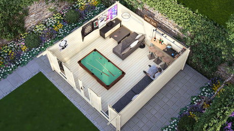 Cherry Log Cabin | 5.0 x 5.0m