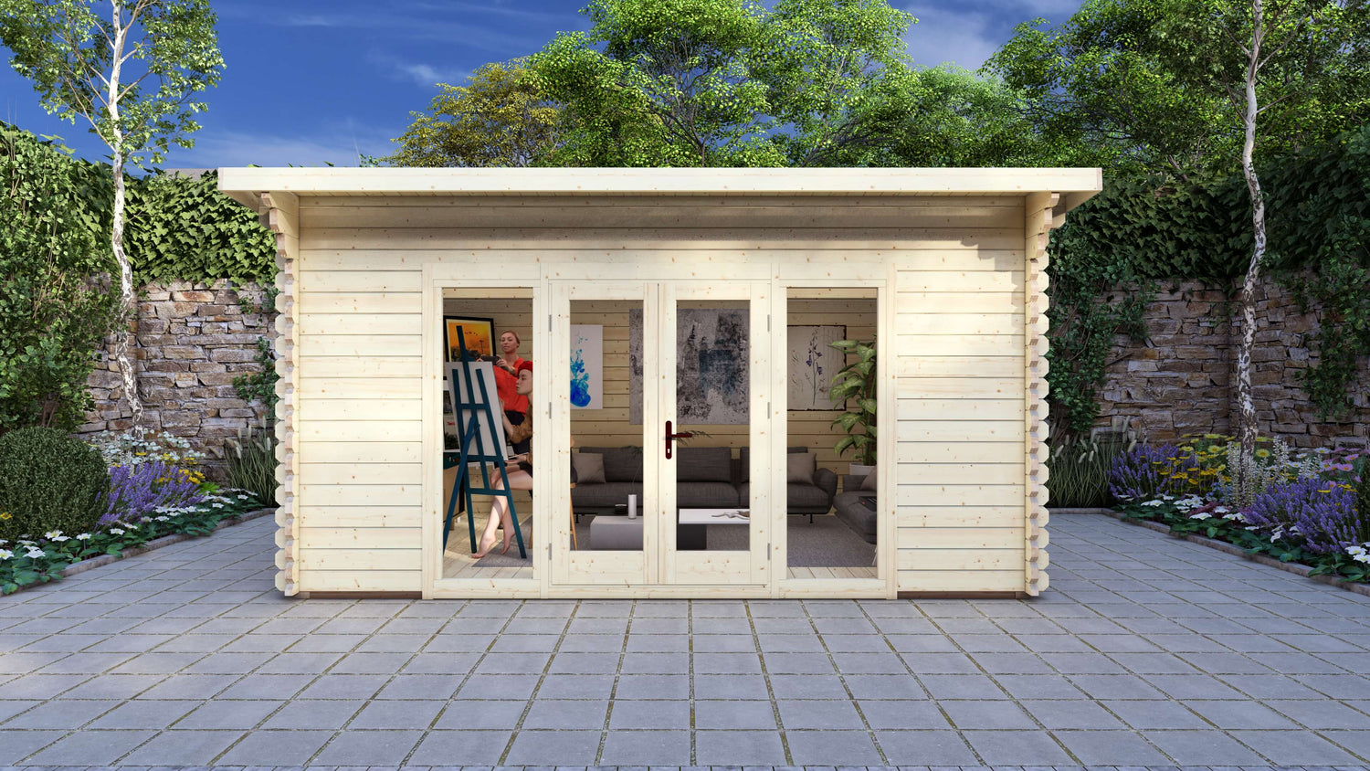 Chestnut Log Cabin | 4.7 x 3.5m