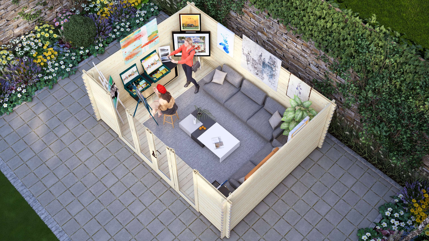 Chestnut Log Cabin | 4.7 x 3.5m