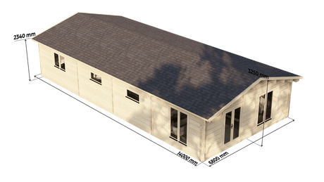 Clyde 3 Bed Lodge | 14x6.8m