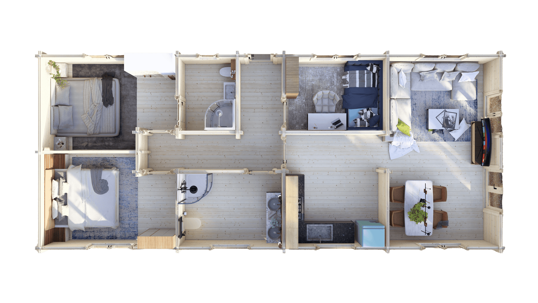 Clyde 3 Bed Lodge | 14x6m