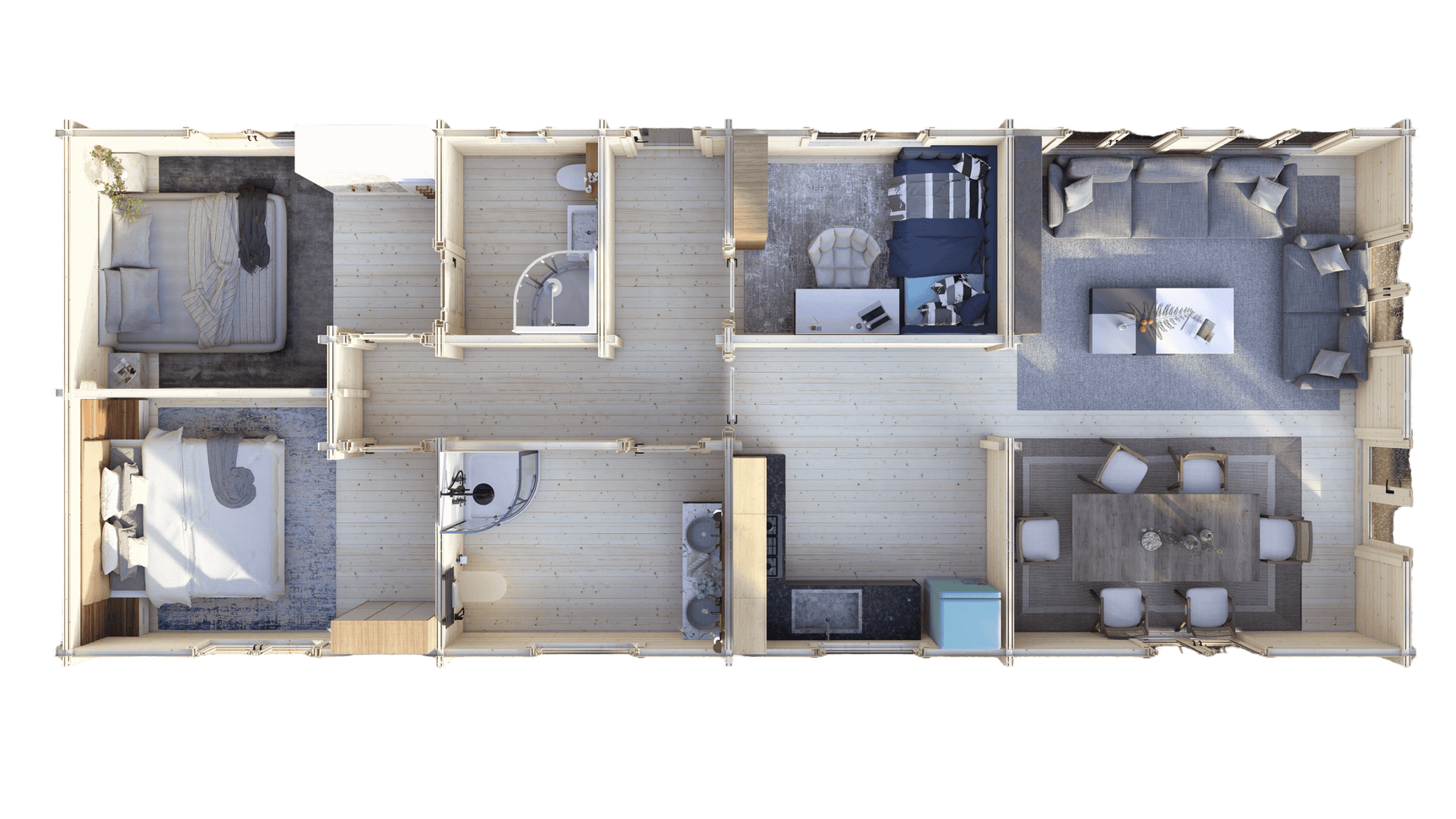 Clyde 3 Bed Lodge | 15x6m