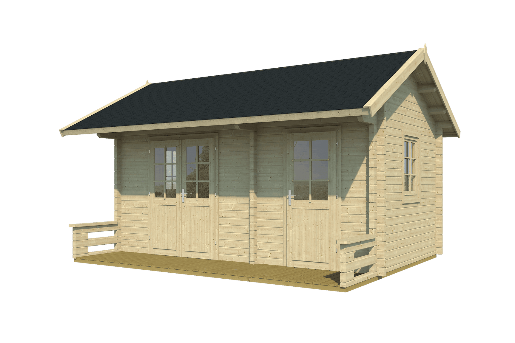 EEVA Log Cabin | 3.0x5.0m - Timber Building Specialists