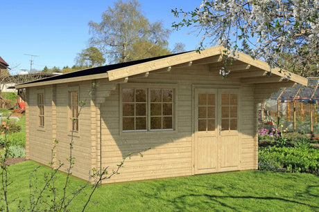 ENZO E Log Cabin | 5.0x6.0m - Timber Building Specialists